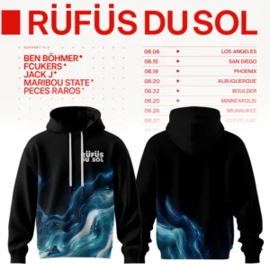 Rufus Du Sol 2026 Tour Merchandise Official Tour Hoodie