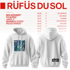 Rufus Du Sol 2026 Tour Merchandise Exclusive Fan Hoodie