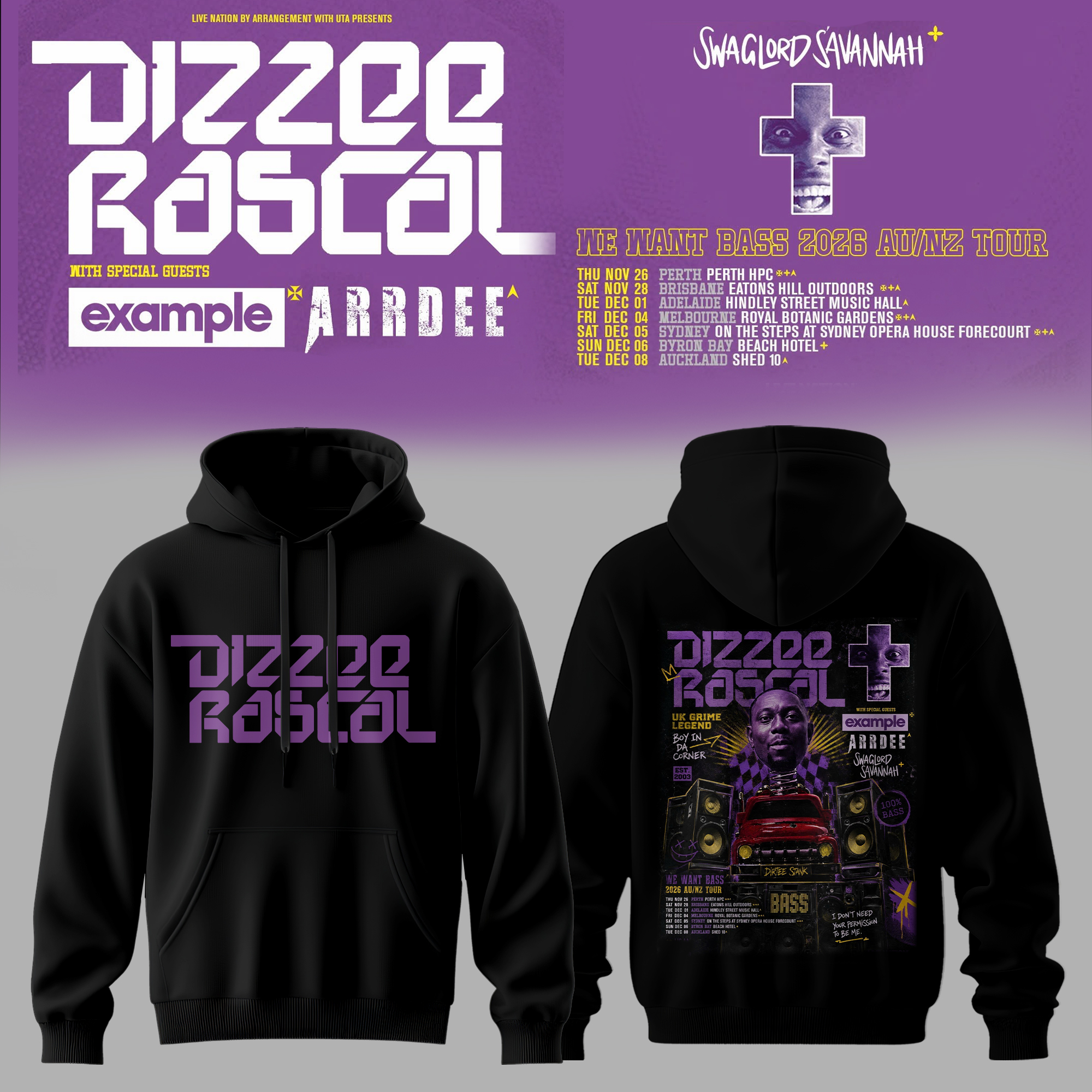 We Want Bass 2026 Limited Hoodie Edition Festival Fan Merchandise
