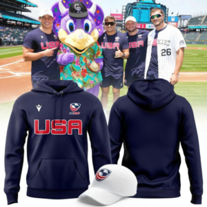 United States Rugby Team Navy Hoodie And Cap Premium Fan Collection