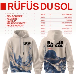 Rufus Du Sol 2026 Tour Merchandise Collector Hoodie Edition