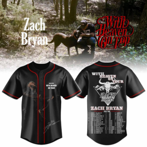 Zach Bryan With Heaven On Tour 2026 Baseball Jersey Fan Collection
