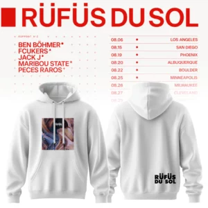 Rufus Du Sol 2026 Tour Merchandise Premium Concert Hoodie