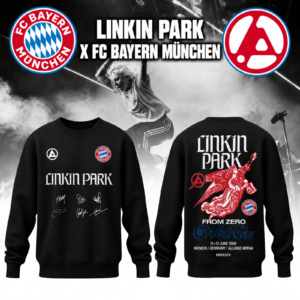 Custom Linkin Park Bayern Munich Sweatshirt Premium Crewneck Pullover Rock Music Fan Gift