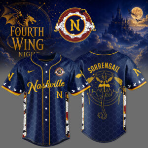 Nashville Sounds Fourth Wing Night 2026 Collector Baseball Jersey Edition
