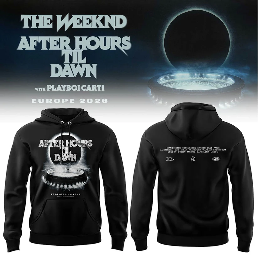 After Hours Til Dawn Tour Official Concert Fan Hoodie Collection