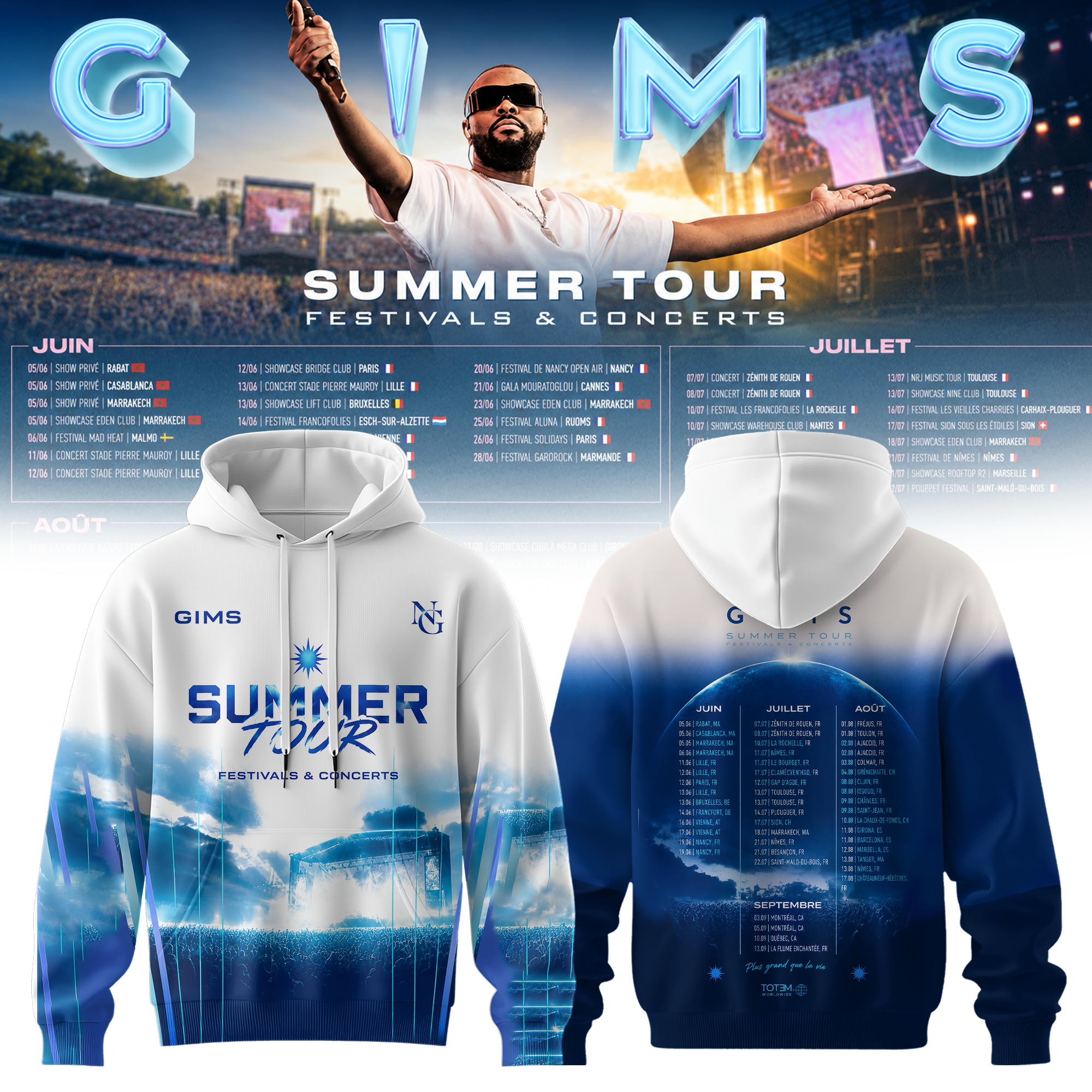 Gims Summer Tour 2026 Exclusive Fan Hoodie Collection