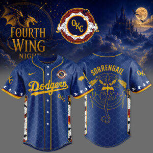 Oklahoma City Dodgers Fourth Wing Night 2026 Collector Baseball Jersey