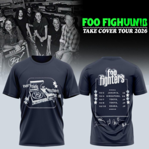 Foo Fighters Take Cover Tour 2026 Premium Concert Graphic T-Shirt