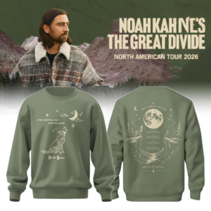 Noah Kahan The Great Divide Tour 2026 Premium Concert Sweatshirt