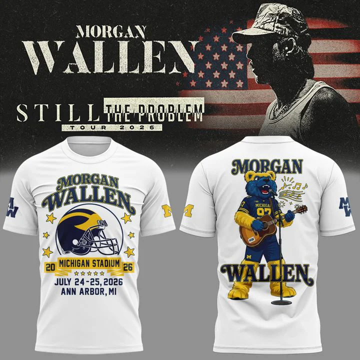 Morgan Wallen X Michigan Wolverines Official Tour Graphic T-Shirt