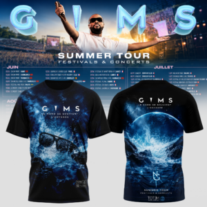 Gims Summer Tour 2026 Premium Fan Graphic T-Shirt