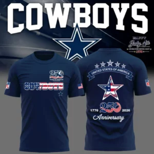 Dallas Cowboys Usa 250Th Anniversary Limited Graphic T-Shirt Collection