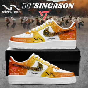 Seventeen V8 Singasong Debut Album Kpop Custom Air Force 1 Shoes