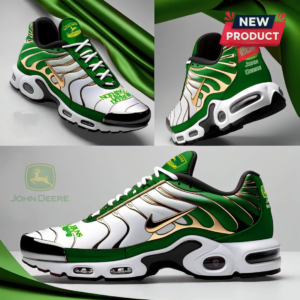 John Deere Green Gold Athletic Air Max Plus Sneakers Collection