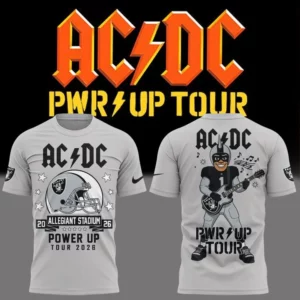 Ac Dc X Las Vegas Raiders Power Up Tour 2026 Official Fan T-Shirt1