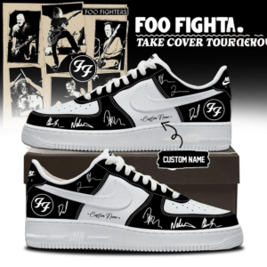 Foo Fighters Take Cover Tour 2026 Custom Air Force 1 Sneakers