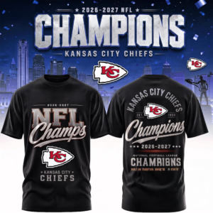 Kansas City Chiefs 2026 2027 Nfl Team Champions Premium 3D Fan Shirt