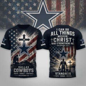 Dallas Cowboys Nfl Faith Family Limited Edition Premium 3D Shirt