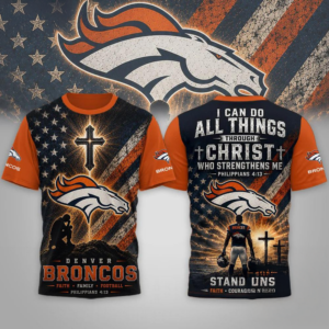 Denver Broncos Nfl Faith Family Limited Edition Premium 3D Shirt