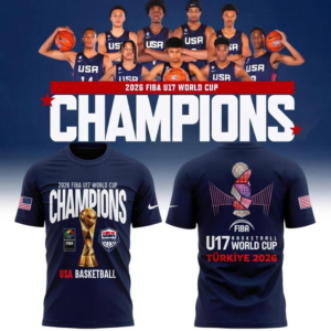 Usa Basketball Fiba U17 World Cup 2026 Champions T-Shirt Fan Gift