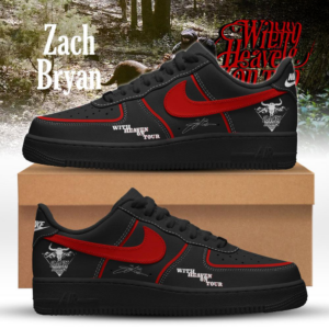 Zach Bryan With Heaven On Tour 2026 Air Force Sneakers Fan Gift