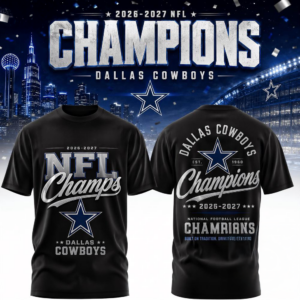 Dallas Cowboys 2026 2027 Nfl Team Champions Premium 3D Fan Shirt