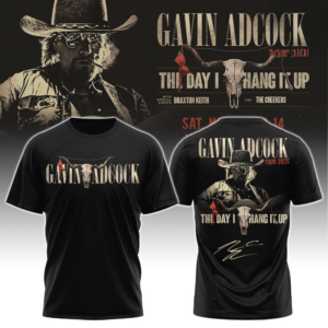Gavin Adcock The Day I Hang It Up Tour 2026 Official Graphic T-Shirt