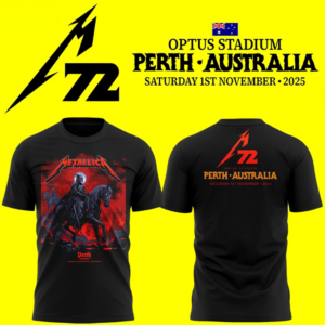 Metallica M72 World Tour Perth 2026 Official Graphic T-Shirt