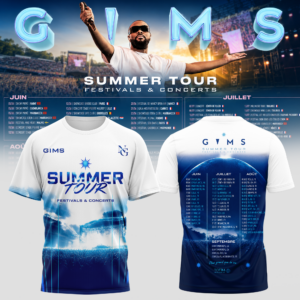 Gims Summer Tour 2026 Official Concert Graphic T-Shirt