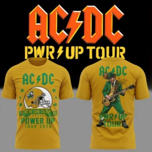 Special Acdc X Notre Dame Football Power Up Tour 2026 T-Shirt