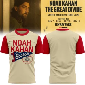 Boston Red Sox X Noah Kahan The Great Divide Tour Collector Fan Shirt