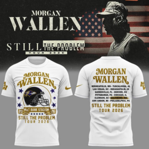 Morgan Wallen X Baltimore Ravens Still The Problem Tour 2026 Fan T-Shirt