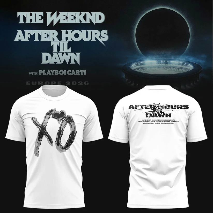 After Hours Til Dawn Tour Exclusive Concert Graphic T-Shirt