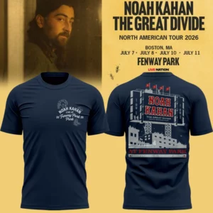Boston Red Sox X Noah Kahan The Great Divide Tour Premium Graphic T-Shirt