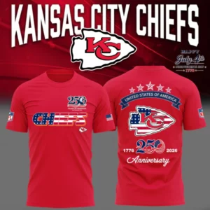 Kansas City Chiefs Usa 250Th Anniversary Patriotic Graphic T-Shirt