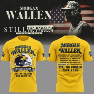 Morgan Wallen X Michigan Wolverines Still The Problem Tour 2026 T-Shirt