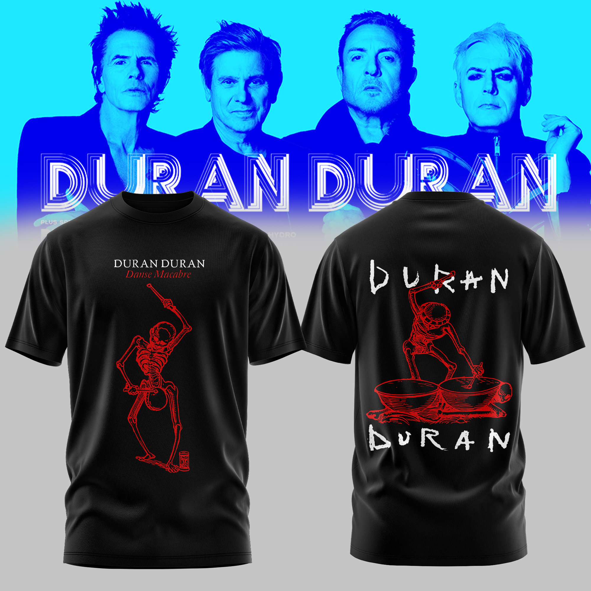 Duran Duran Uk Eu Autumn Tour 2026 Official Concert Graphic T-Shirt