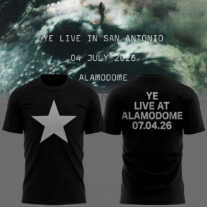 San Antonio Ye Live Tour Alamodome Stadium 2026 Black Graphic T-Shirt