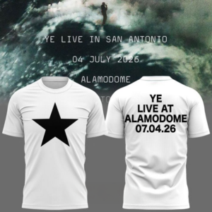San Antonio Ye Live Tour Alamodome Stadium 2026 White Graphic T-Shirt