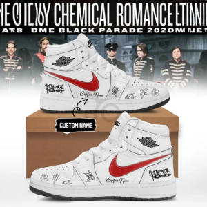 My Chemical Romance Black Parade 2026 Custom Air Jordan 1 Sneakers