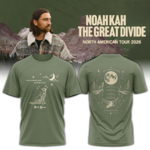 Noah Kahan The Great Divide Tour 2026 Official Graphic T-Shirt