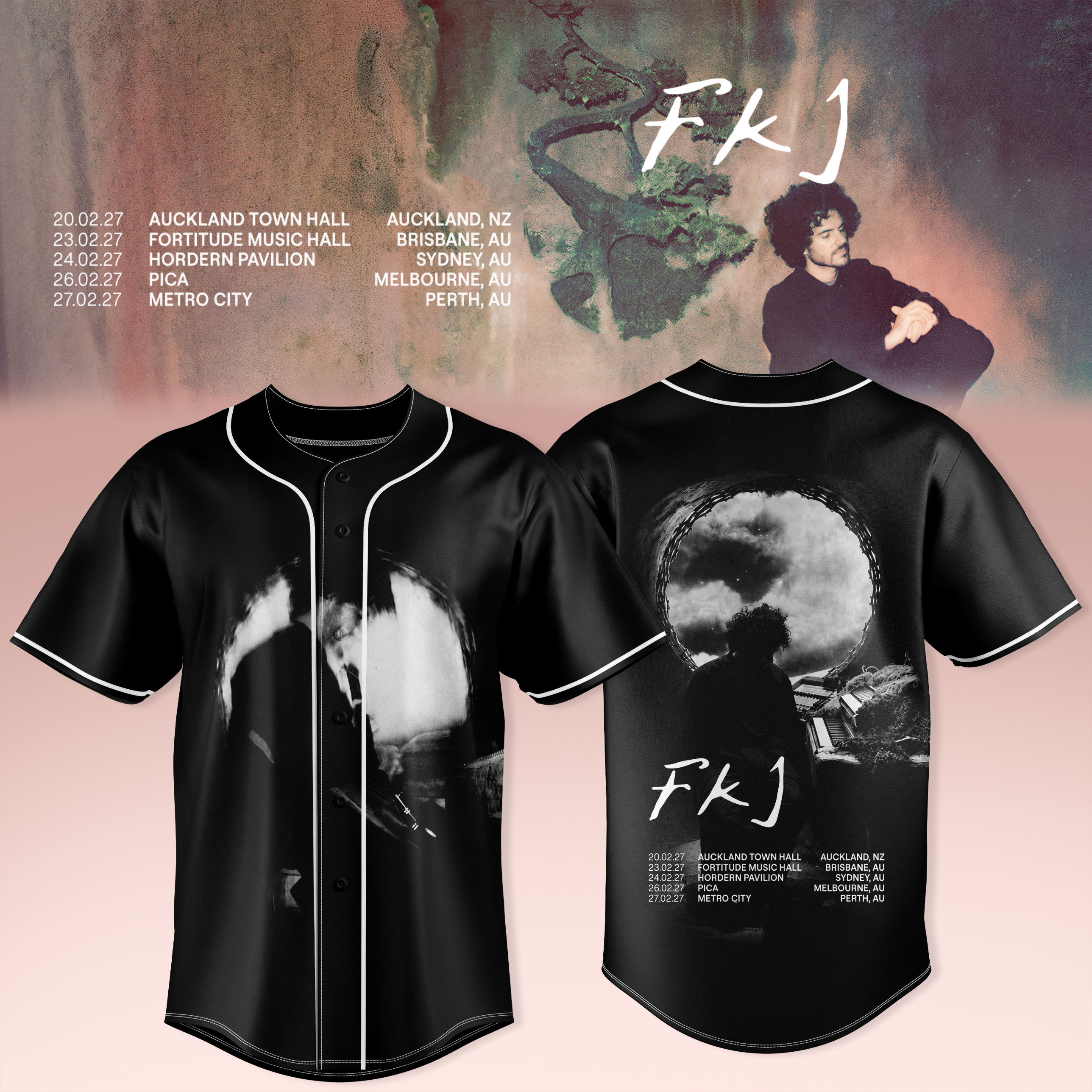 Fkj Aunz Tour 2027 Premium Limited Baseball Jersey Collection