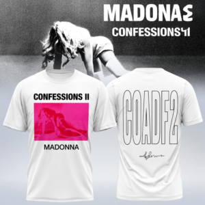 Madonna Confessions Ii Album Pink Cover Graphic T-Shirt Collection