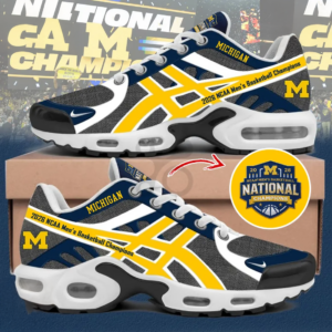 University Of Michigan 2026 Basketball Champions Air Max Plus Sneakers Fans