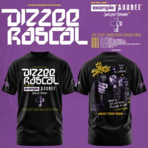 Dizzee Rascal We Want Bass Official Tour Graphic T-Shirt Collection