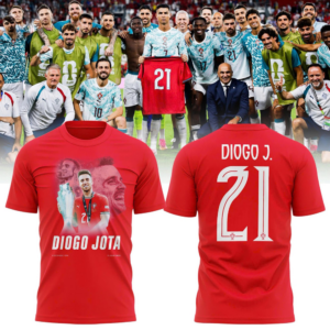 Diogo Jota Number 21 Portugal Memorial Premium Graphic T-Shirt