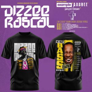 Dizzee Rascal We Want Bass Limited Edition Merchandise Fan T-Shirt