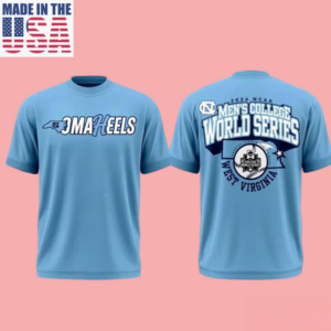 North Carolina Tar Heels College World Series Omaha Heels T-Shirt