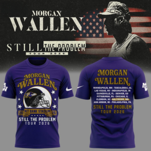 Morgan Wallen X Baltimore Ravens Still The Problem Tour 2026 Graphic T-Shirt